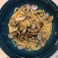 こつゆ514's cooksnap of when they made ☆あさりのにんにくバター醤油パスタ☆.