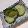 ひろみつばち's cooksnap of when they made 材料2つ　簡単きゅうりの浅漬け.