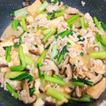 ちょ〜☆'s cooksnap of when they made 厚揚げと豚肉、小松菜の中華風とろみ煮.