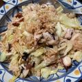 クックWN2NP8☆'s cooksnap of when they made タコとキャベツのバター炒めご飯.