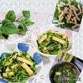 ♪としクック♪'s cooksnap of when they made 豆苗と油揚・桜えび入り塩こんぶ和え♬.