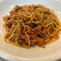 idumi4510's cooksnap of when they made 鯖缶で！門外不出のトマトパスタ.