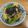 クックTA37ZQ☆'s cooksnap of when they made 小松菜、しそ、シーチキンの和風スパ.