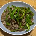 柴犬のお顔☆'s cooksnap of when they made 我が家の牛肉とピーマンオイスタソース炒め.