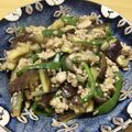 まりっコぐらし's cooksnap of when they made ナスとピーマンと鶏ミンチの甘辛生姜炒め.