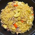 ママメイン！時々子供's cooksnap of when they made 王将のしょうゆ焼きそば.