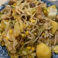 ☆megrim☆'s cooksnap of when they made 鶏肉とキャベツとしめじのガリバタ炒め.