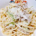 いっくんママ♥'s cooksnap of when they made 白菜と豚バラ肉で✤味噌クリームパスタ.