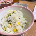 Chatomo♪'s cooksnap of when they made 子供が大好き☆わかめとコーン炊き込みご飯.