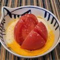 あーこ姐's cooksnap of when they made レンジで簡単♪卵にトマトのせました.