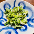 kinniko's cooksnap of when they made かんたん☆セロリ葉っぱごとゴママヨ和え♪.