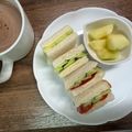 ☆あさ's cooksnap of when they made トマトと胡瓜のサンドイッチ.