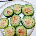 みっちゃん❇️68's cooksnap of when they made 苦くないゴーヤの鶏ひき肉入り天ぷら.