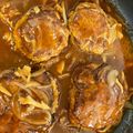☆yopipi's cooksnap of when they made デミグラスソース缶で煮込みハンバーグ！.