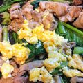 クックUZBA6P☆'s cooksnap of when they made ふわふわ卵と、小松菜、中華炒め.