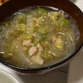 YU-ZEN's cooksnap of when they made 3分煮るだけ☆鶏挽肉と白菜の春雨スープ.