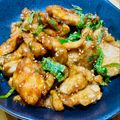 ryu☆ryu's cooksnap of when they made 鶏むねdeお肉柔らか♡大葉タレの油淋鶏.