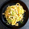 ひさかた's cooksnap of when they made 【ワンパン】ねぎと帆立のクリームパスタ.
