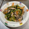 ミアンミアン's cooksnap of when they made 簡単！豚肉と小松菜のレモン醤油炒め.