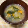 わたさな2016's cooksnap of when they made カボチャと玉ねぎのみそ汁　.