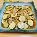 ルパンのかあさん☆彡's cooksnap of when they made 豚肉とズッキーニと玉ねぎの甘酢炒め.