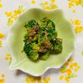 チェックのミニくま's cooksnap of when they made レンジで簡単♪ブロッコリーのおひたし.