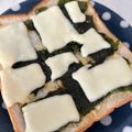ロミみ's cooksnap of when they made 海苔チーズ☆トースト.