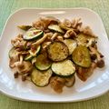 ビートルズ食堂's cooksnap of when they made ズッキーニ豚肉と焼肉のタレで炒めただけ〜.