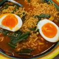Makki203's cooksnap of when they made 何これ旨旨っ！！辛ラーメンの作り方♡.