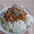 ＠ももこ's cooksnap of when they made 梅じゃこ納豆ごはん.