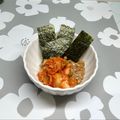 まこさんど's cooksnap of when they made 私のお昼ご飯～納豆キムチ＋海苔.