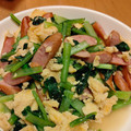 ナカミチ's cooksnap of when they made 簡単一品♡小松菜とハムと卵の炒め物.