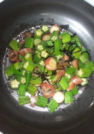 おくら茗荷塩昆布サッパリあえ♪簡単-レシピのメイン写真