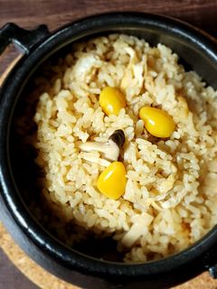 秋ごはん☆エリンギの炊き込みご飯-レシピのメイン写真