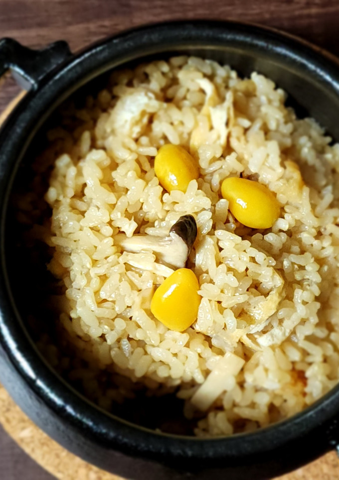 秋ごはん☆エリンギの炊き込みご飯-レシピのメイン写真