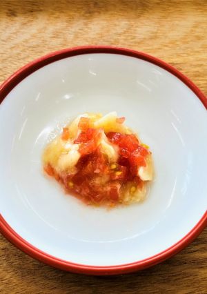 【離乳食中期】ミニトマト＆バナナ-レシピのメイン写真