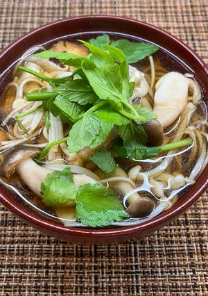 季節の味わい！茸蕎麦-レシピのメイン写真
