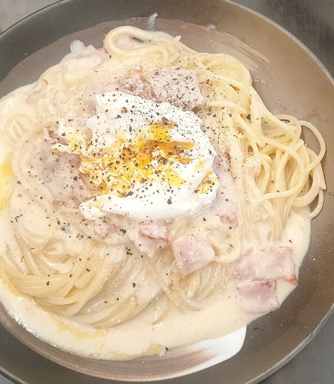 濃厚すぎないカルボナーラ by とらこのまんま 【クックパッド】 簡単
