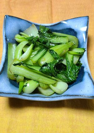 チンゲン菜の生姜醤油炒め-レシピのメイン写真