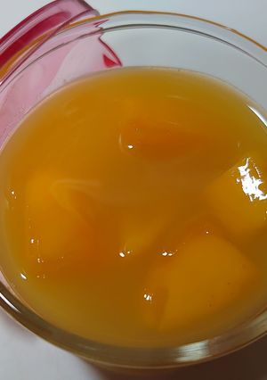 ランチデザート♫マンゴーオレンジゼリー♫-レシピのメイン写真