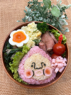 カクレモモジリ弁当 キャラおにぎり-レシピのメイン写真