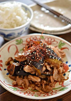 ご飯おかわり〜豚バラなすの甘辛炒め-レシピのメイン写真