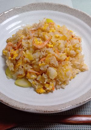 桜えびのシンプル塩炒飯-レシピのメイン写真