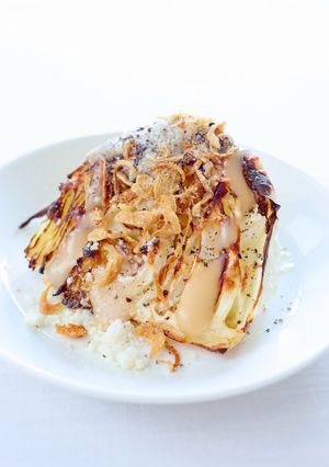 グリル皿で【Bistro焼きキャベツ】-レシピのメイン写真