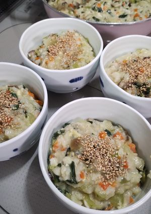 残りご飯と野菜たっぷり雑炊-レシピのメイン写真