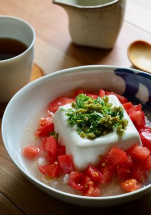 豆腐とトマトのっけ♪冷やし一汁三菜ボウル-レシピのメイン写真