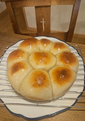 HBで簡単♪紅はるかとつぶあんの豆乳ちぎりパン-レシピのメイン写真