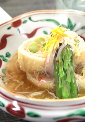 あんかけアスパラ明太ロール【食遺産】-レシピのメイン写真