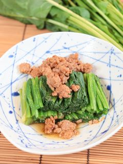 ほうれん草のマーボーそぼろがけ-レシピのメイン写真