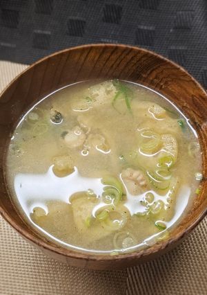 ホタテ稚貝の味噌汁-レシピのメイン写真